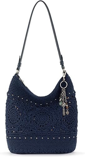 The Sak Sequoia Hobo Bag - Hand Crochet Large Women's Purse for Everyday & Travel - Durable Handbag & Tote With Zipper Pocket